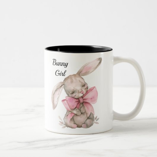 Personalisierte Bunny Girl Tasse - Niedlicher Kani (Rechts)