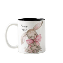 Personalisierte Bunny Girl Tasse - Niedlicher Kani