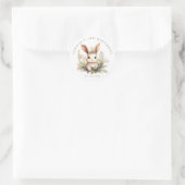 Personalisierte Bunny Round Stickers (Tasche)