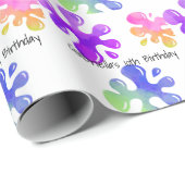 Personalisierte bunte geschenkpapier (Rolleneckpunkt)