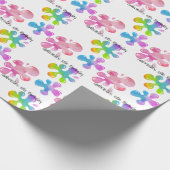 Personalisierte bunte geschenkpapier (Ecke)