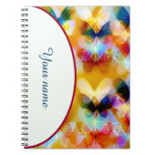 Personalisierte, bunte Schmetterlinge Notizblock (Vorderseite)