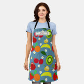 Personalisierte bunte Sommerfrucht-Muster-Schürze Schürze (Getragen)