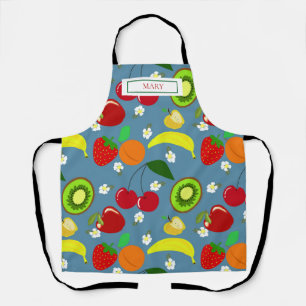 Personalisierte bunte Sommerfrucht-Muster-Schürze Schürze