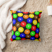 Personalisierte bunte Süßigkeits-überzogene Kissen (Decke)