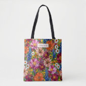 Personalisierte Bunte Wildblumen Blumen-Tasche Tasche (Vorderseite)