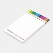 Personalisierte Buntstifte-Post-it-Notizen für Leh Post-it Klebezettel (angewinkelt)