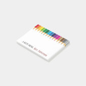 Personalisierte Buntstifte-Post-it-Notizen für Leh Post-it Klebezettel (angewinkelt)