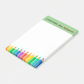 Personalisierte Buntstifte-Post-it-Notizen für Leh Post-it Klebezettel (angewinkelt)