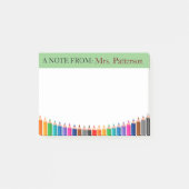 Personalisierte Buntstifte-Post-it-Notizen für Leh Post-it Klebezettel (Vorderseite)