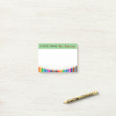 Personalisierte Buntstifte-Post-it-Notizen für Leh Post-it Klebezettel (Auf Schreibtisch)