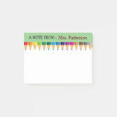 Personalisierte Buntstifte-Post-it-Notizen für Leh Post-it Klebezettel (Vorderseite)