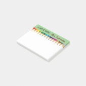 Personalisierte Buntstifte-Post-it-Notizen für Leh Post-it Klebezettel (angewinkelt)