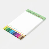 Personalisierte Buntstifte-Post-it-Notizen für Leh Post-it Klebezettel (angewinkelt)