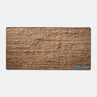 Personalisierte Burlap Cover Image Desk Mat