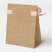 Personalisierte Burlap Zent-Bevorzugung Geschenkschachtel (Rückseite)