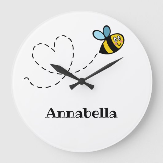Personalisierte Busensperre Große Wanduhr (Vorderseite)
