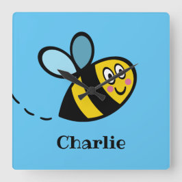 Personalisierte Busensperre Quadratische Wanduhr