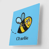 Personalisierte Busensperre Quadratische Wanduhr (Winkel)