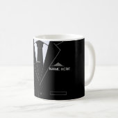 Personalisierte Business-Kaffee-Tasse mit Namenste Kaffeetasse (VorderseiteRechts)
