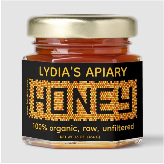 Personalisierte Business-Stickers mit Bienengesich Rechteckiger Aufkleber