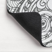 Personalisierte Busy Art Doodle Design Abdeckung f Mousepad (Ecke)