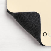 Personalisierte Buttercreme-Name Mousepad (Ecke)