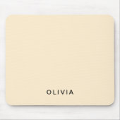 Personalisierte Buttercreme-Name Mousepad (Vorne)