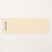 Personalisierte Buttercreme-Name  Yogamatte (Vorderseite (Horizontal))