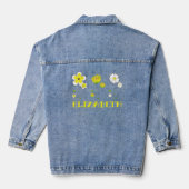 Personalisierte Buttercup-Blume Jeansjacke (Rückseite)