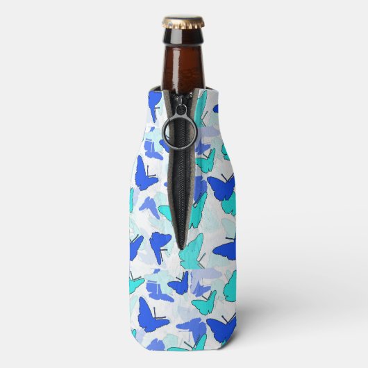 Personalisierte Butterfly Dose oder Flasche Cooler Flaschenkühler (Flasche Rückseite)