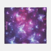 Personalisierte Butterfly Fantasy Art Fleecedecke (Vorderseite (Horizontal))