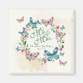 Personalisierte Butterfly-Heirat | Magnet (Vorne)