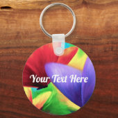 Personalisierte Butterfly-Malerei Keyrings Schlüsselanhänger (Vorderseite)