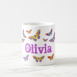 Personalisierte Butterfly-Muster Kaffeetasse
