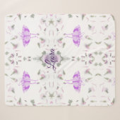Personalisierte Butterfly-Namensdecke Sherpadecke (Vorderseite (Horizontal))