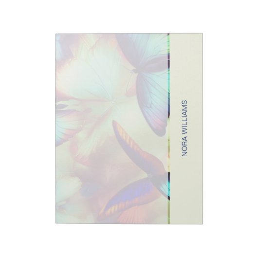 Personalisierte Butterfly-Notepad Notizblock (Rotiert)