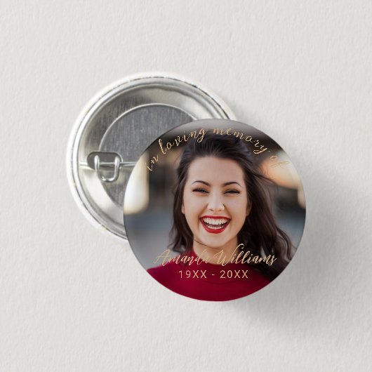 Personalisierte Buttons für das Foto (Vorne & Hinten)