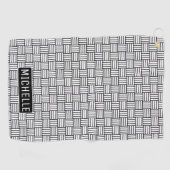 Personalisierte BW-Wende Golfhandtuch (Horizontal)