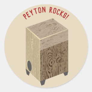 Personalisierte Cajon Drum Stickers