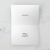 Personalisierte Calico Katze Geburtstag Karte (Innenseite)