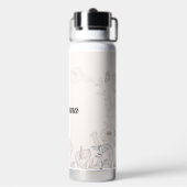 Personalisierte Calla-Lilien Trinkflasche (Hinten)