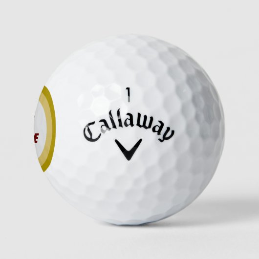 Personalisierte Callaway Golf Warbird Golf Balls Golfball (Logo)
