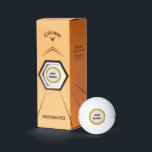 Personalisierte Callaway Golf Warbird Golf Balls Golfball<br><div class="desc">Persönlich anpassen, indem Sie den Text in der Vorlage ändern. Das ist ein großartiges Golffrei-Geschenk. In Packungen mit 3 Stück. HEX Aerodynamik schafft lange, durchdringende Distanz und sorgt für einen besseren Low-Speed-Lift für Warbird. Der Warbird Core sorgt für ein dünneres Cover, das das Gefühl verbessert, ohne die Geschwindigkeit und Distanz...</div>