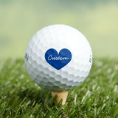 Personalisierte Callaway-Golfbälle mit blauem Herz Golfball (Insitu T-Shirt)