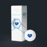 Personalisierte Callaway-Golfbälle mit blauem Herz Golfball<br><div class="desc">Personalisierte Callaway Golfbälle mit blauem Herzen. Anpassbare Vorlage mit individuelle Name oder Monogramm. Gönnen Sie sich eine tolle Geschenkidee für Golfer und Golfer. Geeignet für sportliche Männer und Frauen. Ändern Sie das Logo in eine beliebige Farbe. Ideal für Spieler, Coach, Kaddie, Freund, Vater, Ehemann etc. Große Geschenke für den Tag...</div>