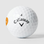 Personalisierte Callaway Golfbälle mit orangefarbe (Logo)