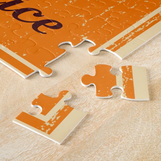 Personalisierte Camaro Garage in Orange Puzzle (Seite)