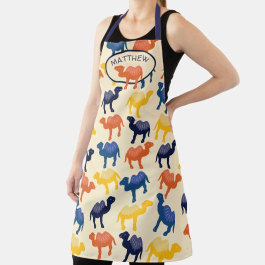 Personalisierte Camels Illustrations Gemustert Schürze (InSitu)