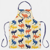 Personalisierte Camels Illustrations Gemustert Schürze (Vorderseite)